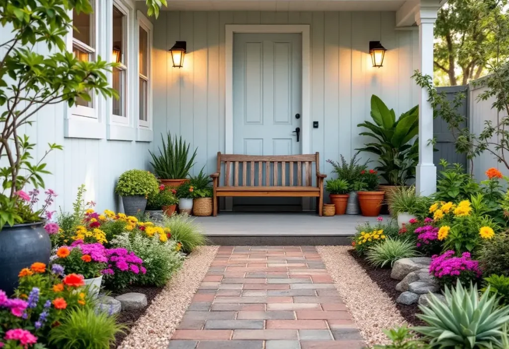 Aménagement devant maison pas cher : idées et astuces