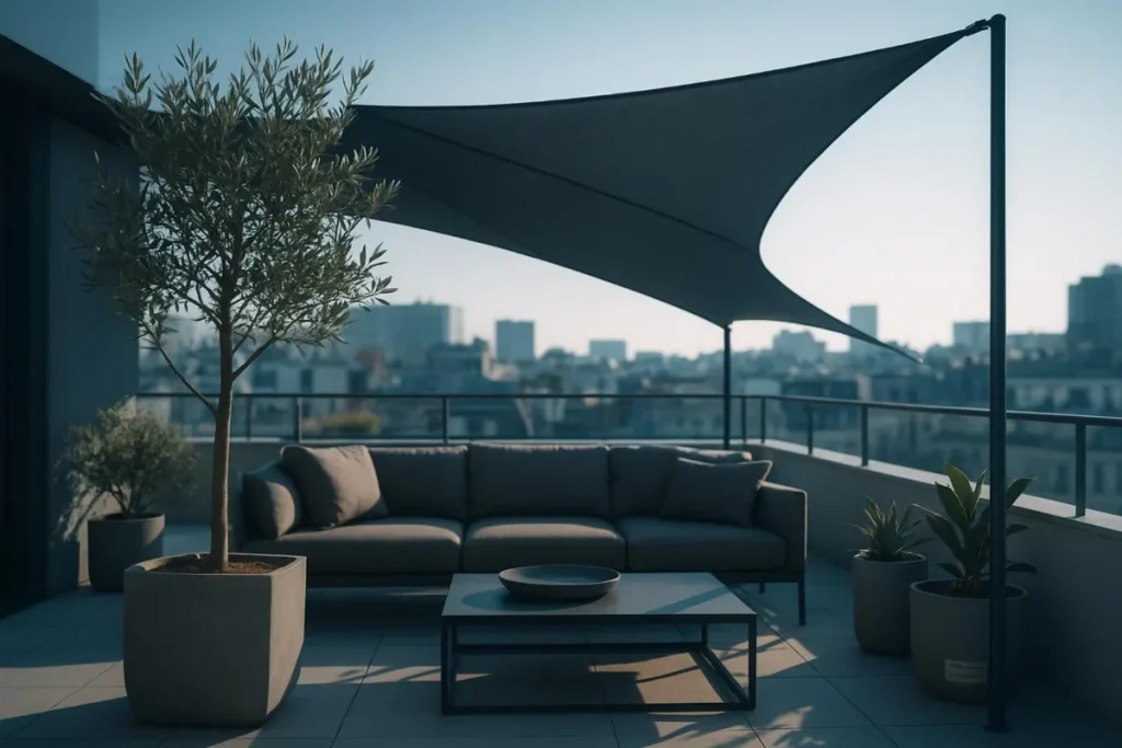 Ingénierie Durable Derrière les Voiles d'Ombrage Rétractables Sur Mesure